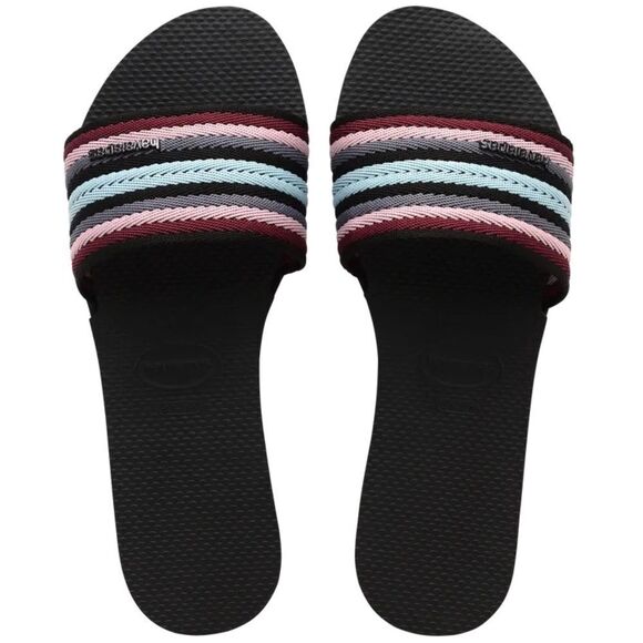 Havaianas Women's You Malta Mix Slide Sandal, Size‎ 9, Black/Multi, NWT - Picture 10 of 15